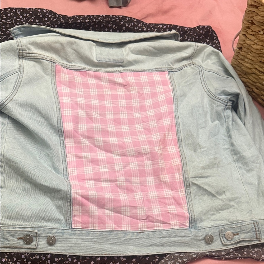 palaka denim jacket